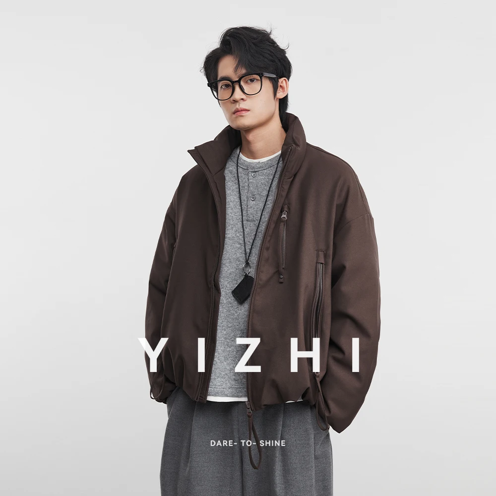 

2025 Winter New 90% White Duck Down Jacket Fashion Men's Warm Wide-Size Thick Stand Collar Down Jacket Outerwear