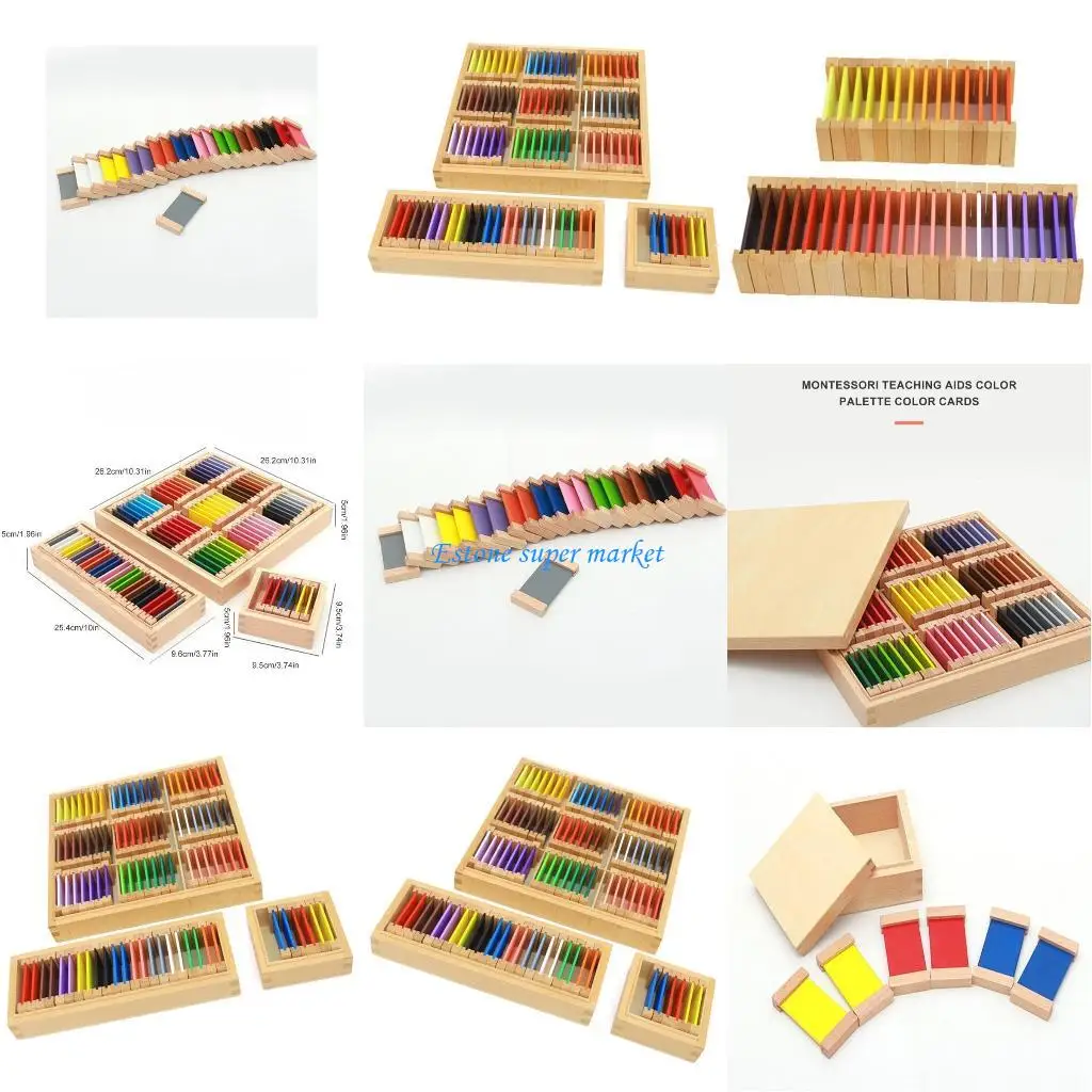 090B Bộ viên màu giáo dục giác quan giúp phát triển giác quan và học tập thị giác ở trẻ trên 3 tuổi