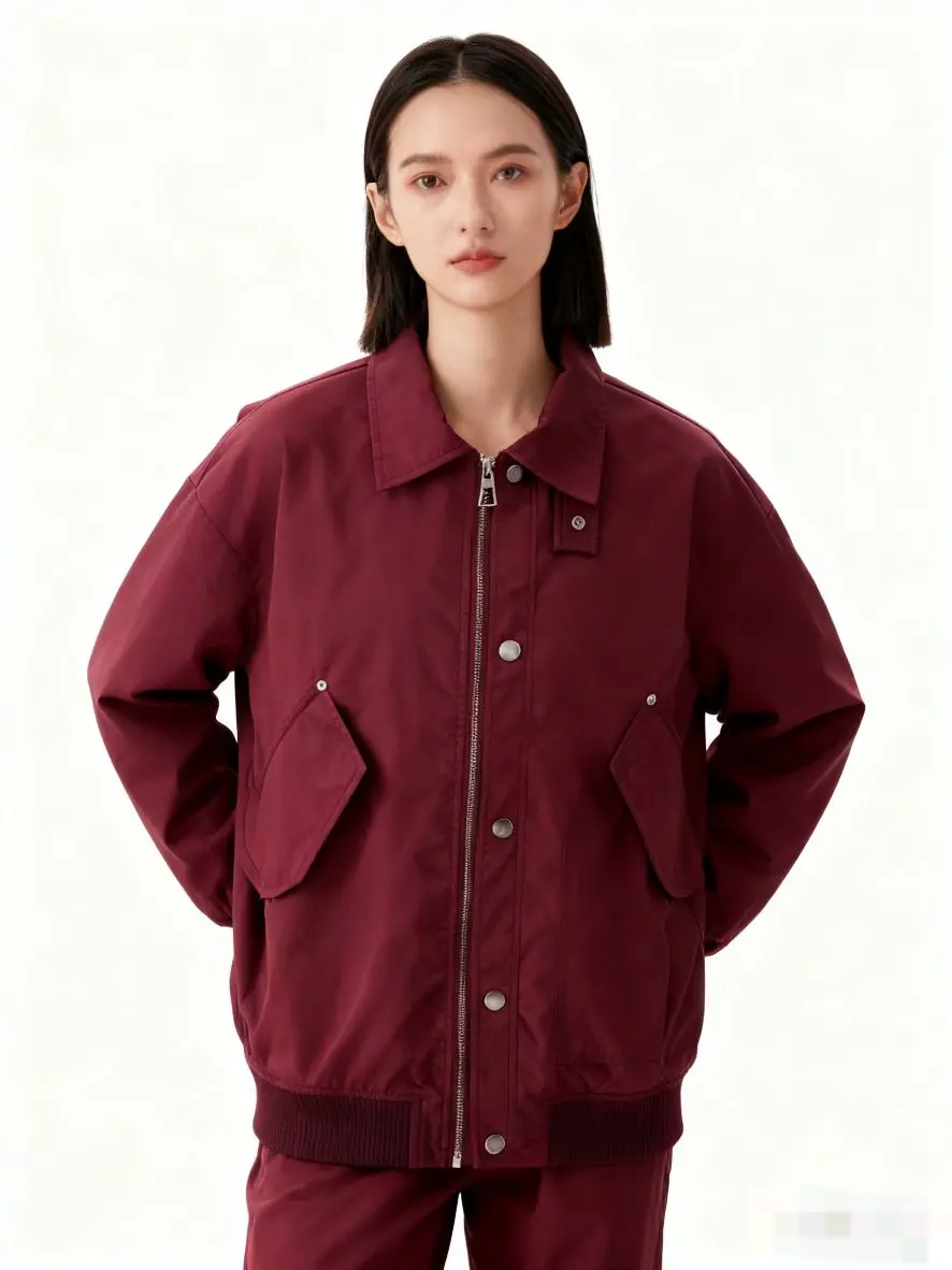 

Bomber Jackets Womens Jacket Streetwear Fall Canvas Patchwork Colorful Drawstring Cuffed Streetwears Artistic Carnival Hipster