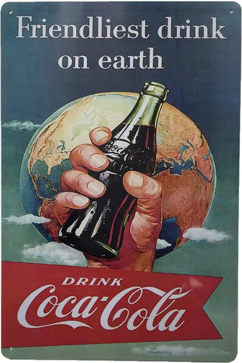 Metal Vintage Tin Sign Decor-Cocacola for Bar Pub Shop Funny Retro Art Sign 12