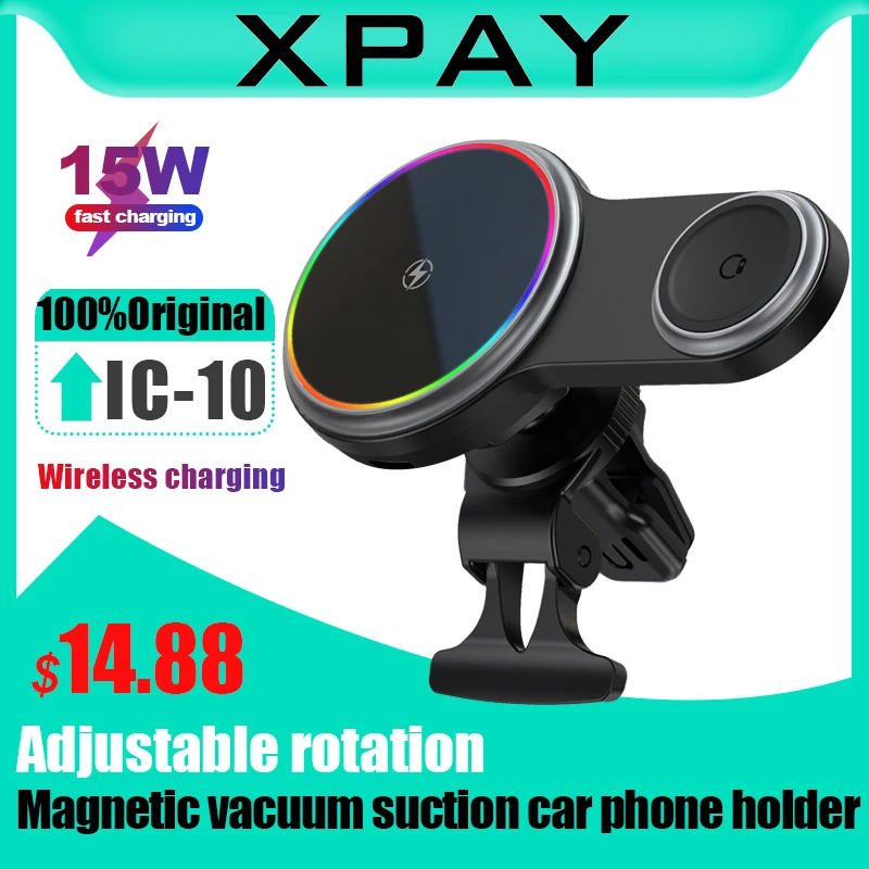 15w Fast Wireless Charging Auto Parts Installation Car Mobile Phone Holder