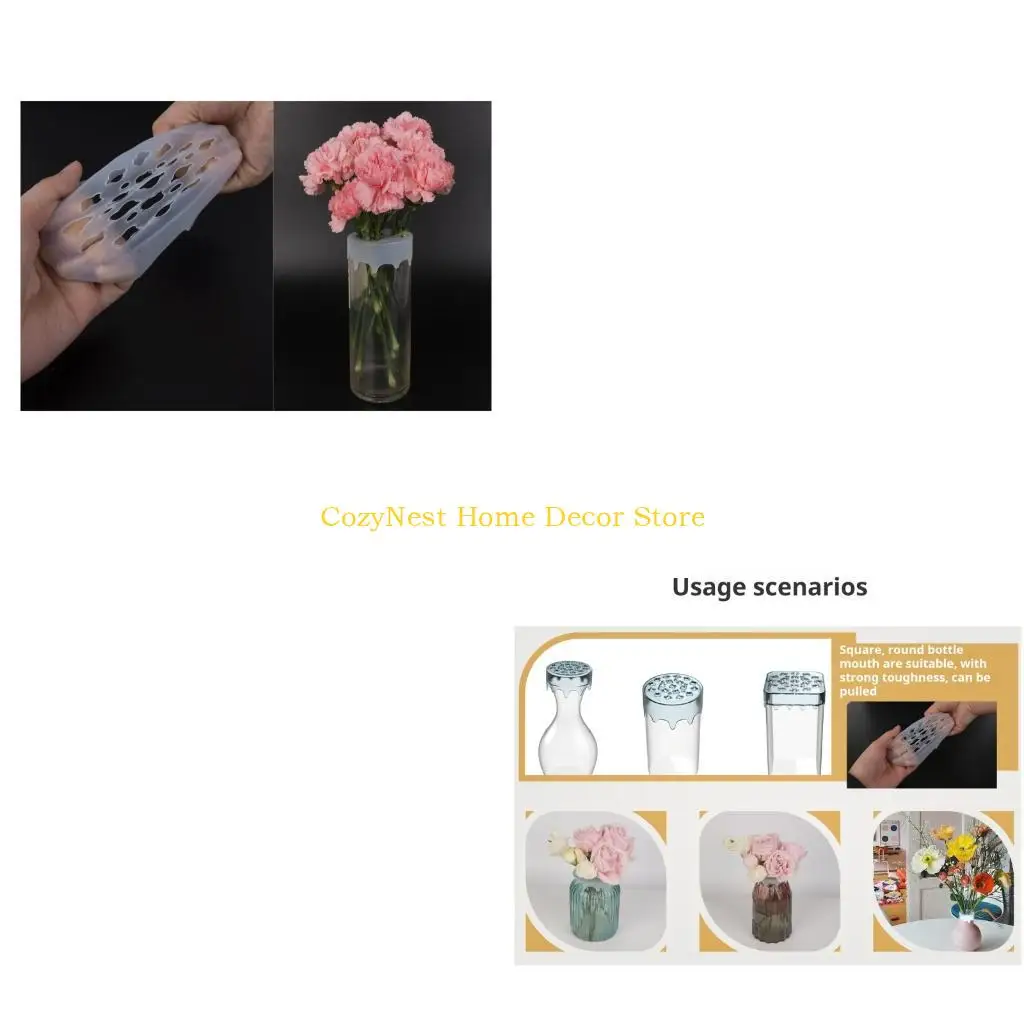 92MF Flexible Silicone Flower Arrangement For Flower Arranger and Makeup Brushes