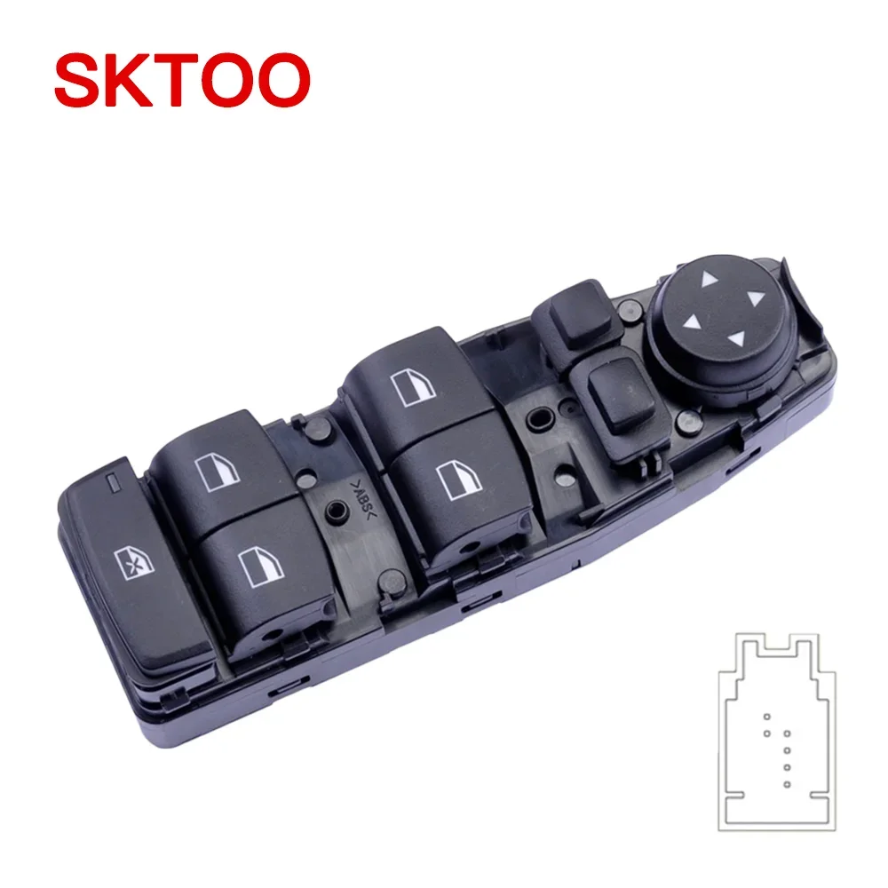SKTOO For BMW old new 5 Series 2006-2016 E60 520 523 525 530Li left front door window glass lift switch
