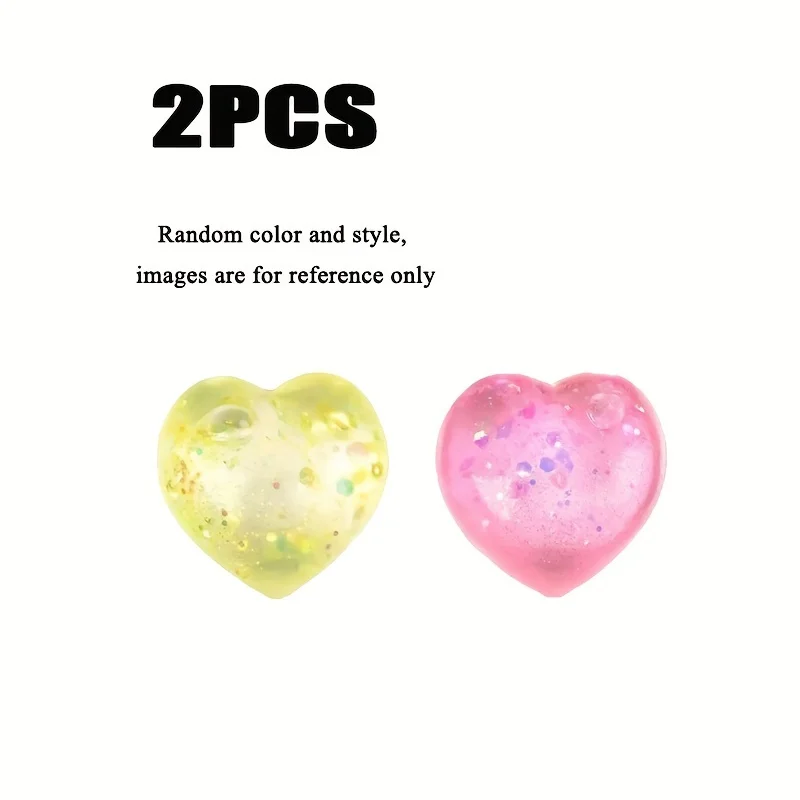2 mini cuori, giocattoli antistress, giocattoli sensoriali da spremere, giocattoli agitati, rilasciare lo stress, alleviare le emozioni, regali di Halloween fo