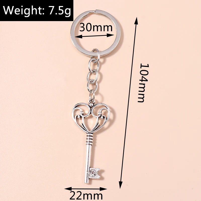 Aihua Original Steampunk Retro Lock Key Charm Schlüsselanhänger für Frauen Gothic Persönlichkeit Schlüsselanhänger Ornamente Schmuck – Detail 6