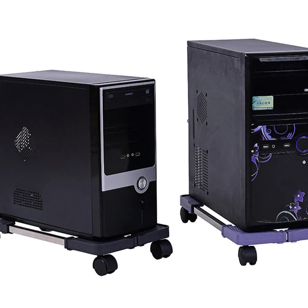 mobile-cpu-stand-heavy-duty-50kg-capacity-computer-tower-stand-with-brake-casters-rounded-corners-dust-moisture-protection-abs