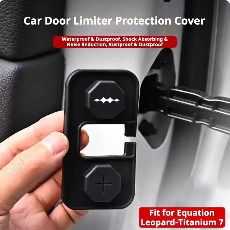 For BYD Equation Leopard Titanium  7 Door Lock Buckle Limiter Protection Cover Shock Absorption Silicone Pad Upgrade Parts