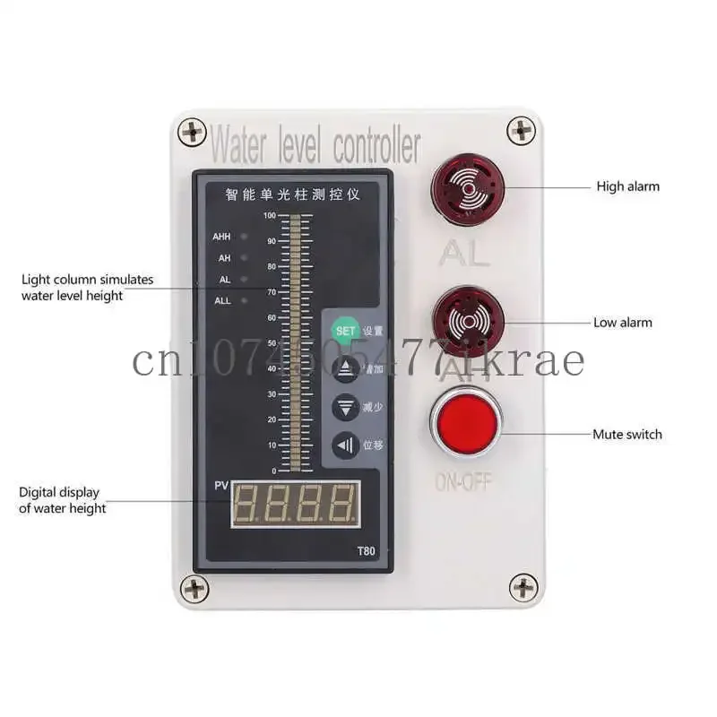 ALS-136 Liquid Level Indicator Tank Water Level Controller Instrument with Alarm AC 200V