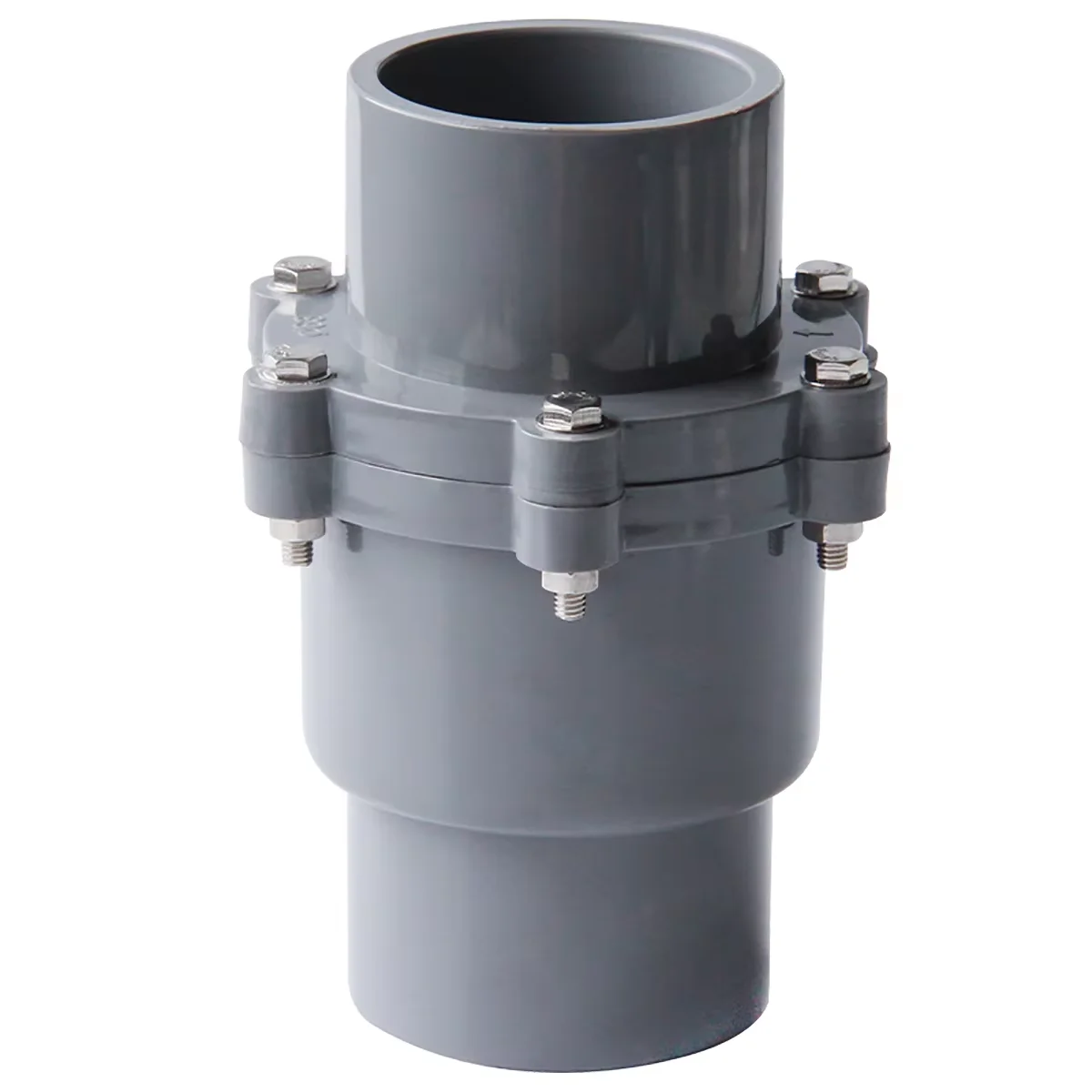 PVC One Way Non Return Check Valve 25,32,40,50,63,75,90,110,160mm Metric Solvent Weld Pressure Pipe Fitting Aquarium Garden