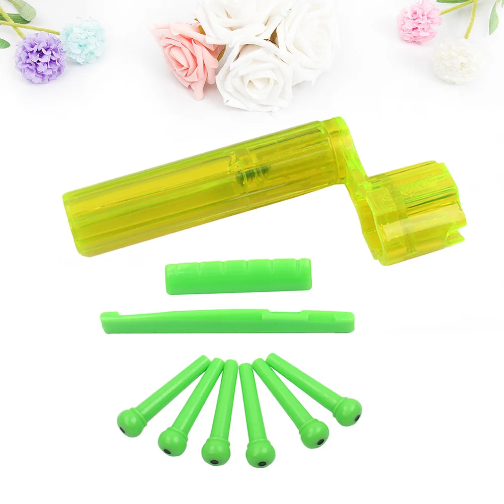 

Wire Reel Pillow Stud Set Guitar Tool Tools Kit Accessories Green Guitars Accessory Saddle