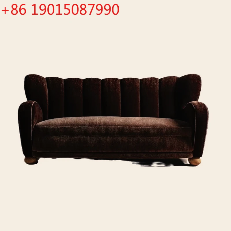 

Soft bag fabric double three meal living room hotel model room furniture creative sofa