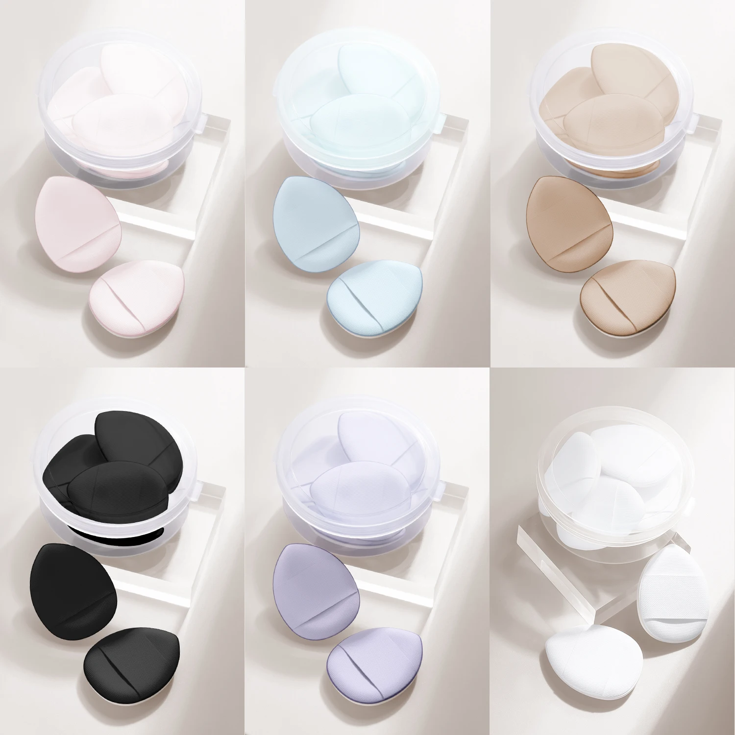 Finger Powder Puff Thumb แป้งขนาดเล็กพัฟ Finger Belly แป้งพัฟชี้หัว Make Up Small Finger Tip Air Cushion Mini Conce