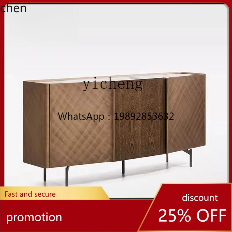 HXL  light luxury dining  cabinet storage solid wood entrance cabinet brushed furniture international pavilion
