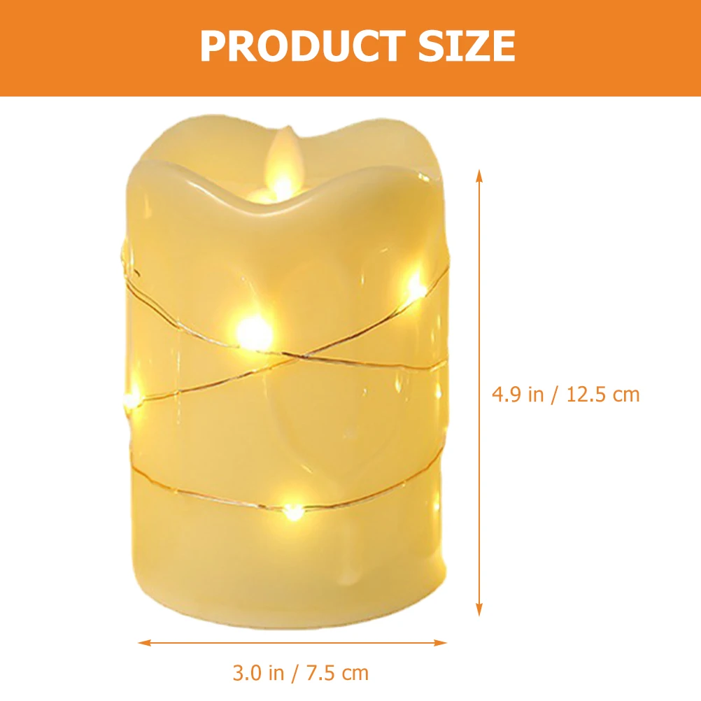 

Светодиодные электронные лес теплые беспламенные рождественские украшения вечерние огни Рождественский свет чайный лес ПП пластиковый чайный светильник