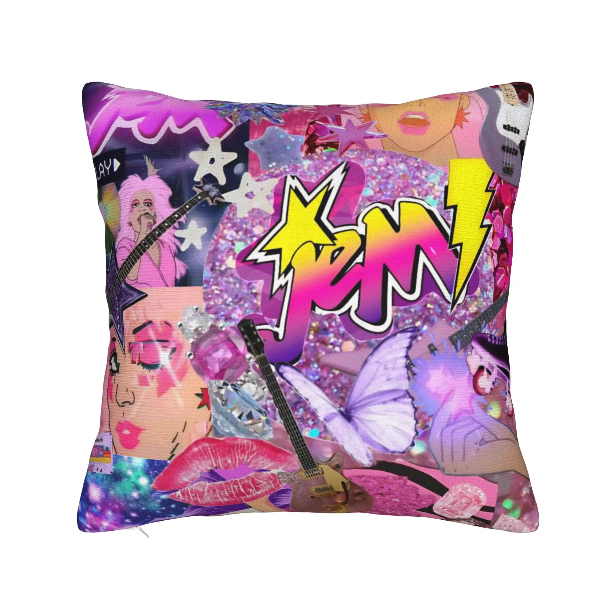 Decorative Pillow Covers Jem And The Holograms Stuff Car  Pillow Case Cover Square Multiple Sizes