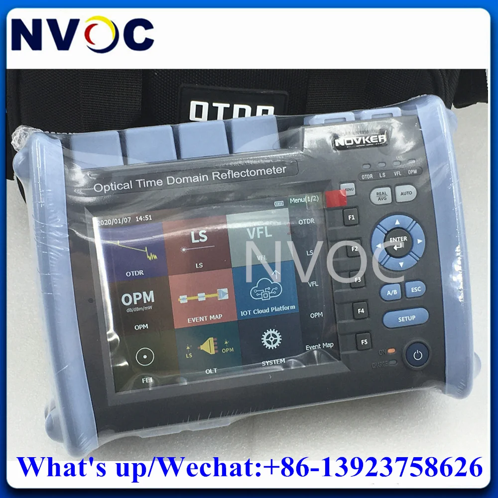 NK6000 850/1300/1310/1550nm 26/28/37/35dB Optic Fiber 80KM And SM&MM OTDR Tester With VFL OPM Light Source Event Map OLT