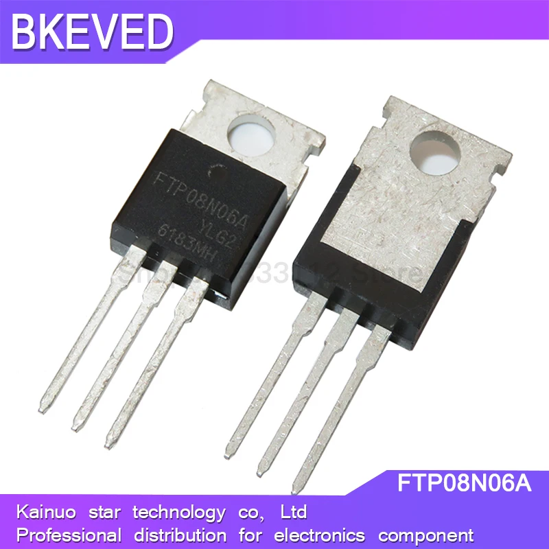 10pcs FTP08N06A כדי-220 FTP08N06 TO220 08N06 חדש מקורי