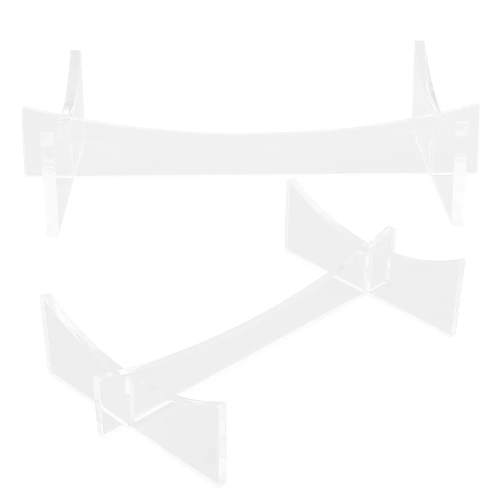 

2Pcs Acrylic Football Stand Holder Clear Ball Display Rack Rugby Basketball Soccer Volleyball Memorabilia Storage