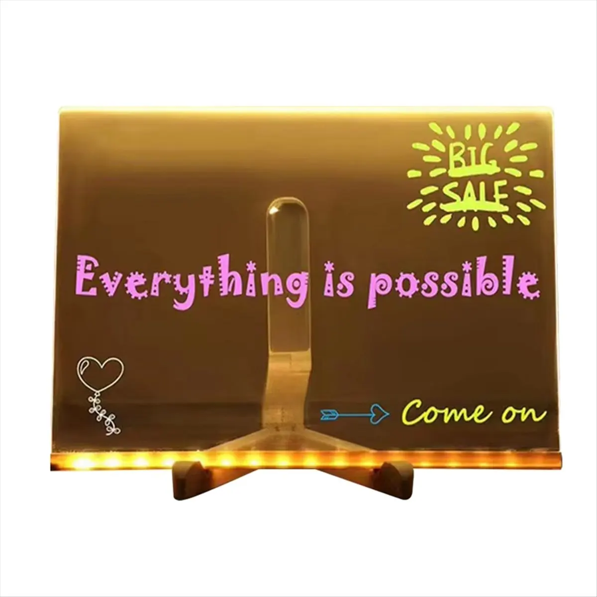 2026 Trend Erasable Note Board DIY Drawing Board Hand-Written Board Information Marking Board Ornaments Set
