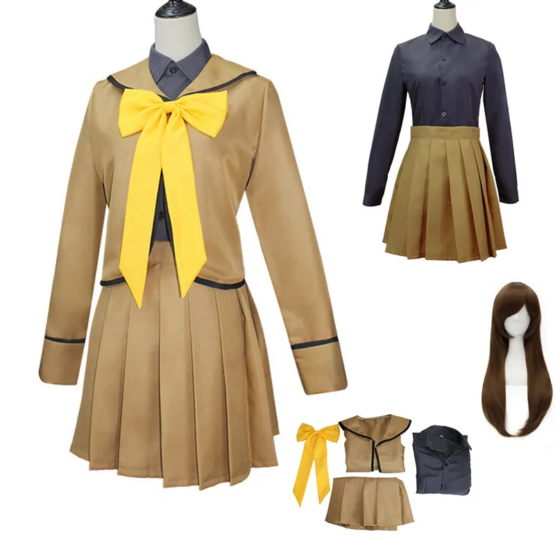 

Anime Kamisama Love Momozono Nanami Cosplay Costume Character Outfit Japanese Style School JK Uniform Suits Skirts Bow Wig