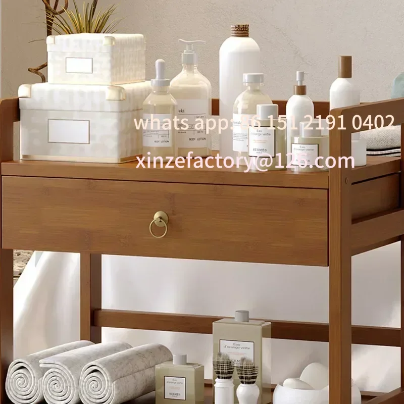 عربة مساعدة قابلة للتخصيص، أثاث تصفيف الشعر، صالون تجميل، صينية تزيين الاستقبال الجمالية #5