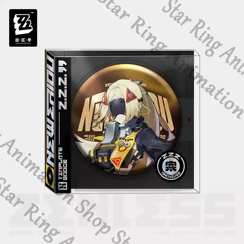 سلسلة اللوحة الدائمة الرسمية الأصلية [Zenless Zone Zero] شارة صفيح دائرية 75 مم فرقة Opolis - جندي الزناد 11