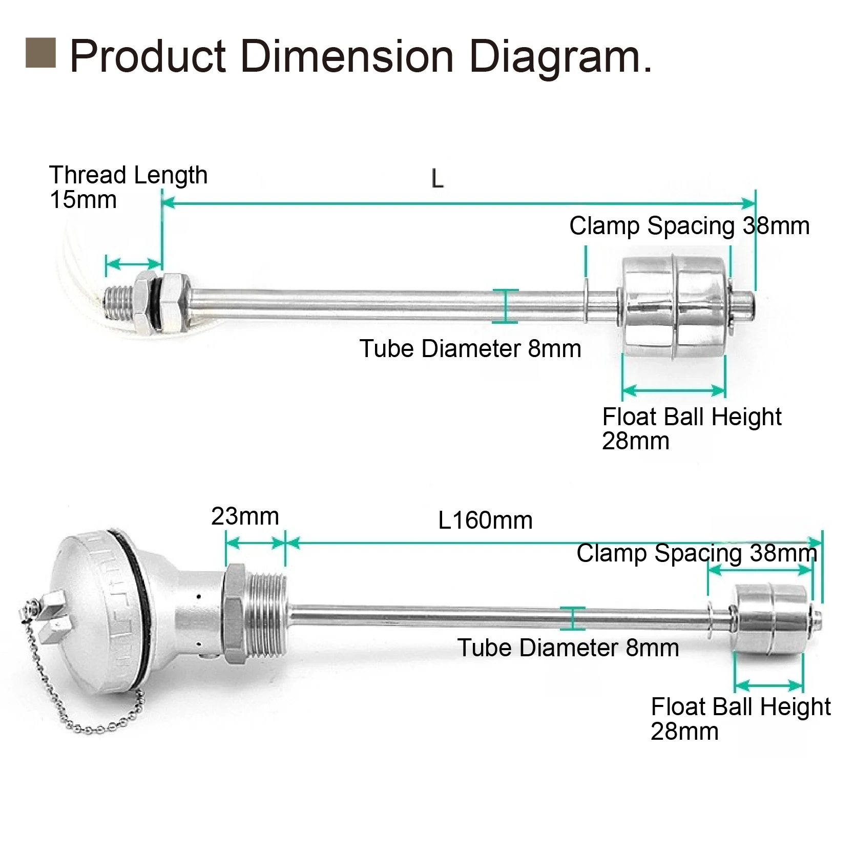 

Поплавковый выключатель с одним шариком, датчик уровня жидкости, контроллер резервуара для воды из нержавеющей стали 304, высокий низкий уровень воды, автоматическое управление