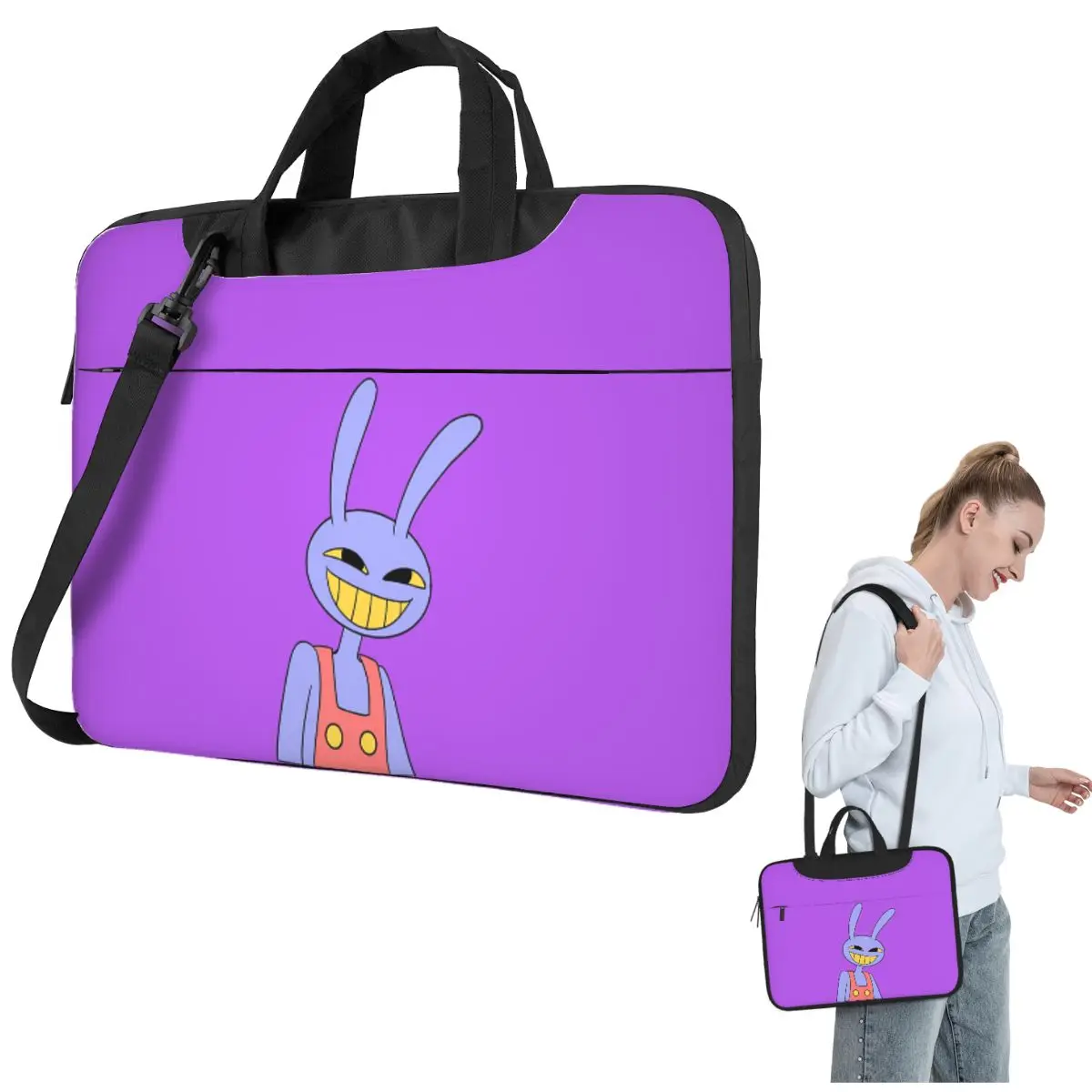 

Jax -The Amazing Digital Circus Crossbody Laptop Bag Case Computer Bag Resistant Protective Notebook Pouch for Lenovo