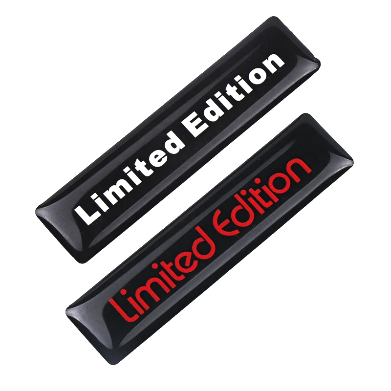 2/5/10PCS Emblema 3D de Epóxi Edição Limitada Adesivo Decorativo para Interior e Exterior de Carros para Suzuki Honda Mercedes-Benz Ford BMW
