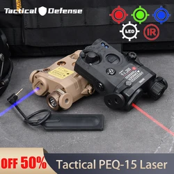 Tactical Airsoft UHP AN PEQ-15 Red Dot Green Blue Laser Pointer Sight PEQ IR Light Vision White LED Strobe M600 Flashlight Airso