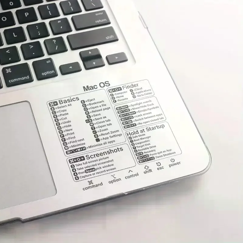 Reference Keyboard Shortcut Sticker For Laptop Computer, Word/EXCEL Practical Computer Decorative Sticker