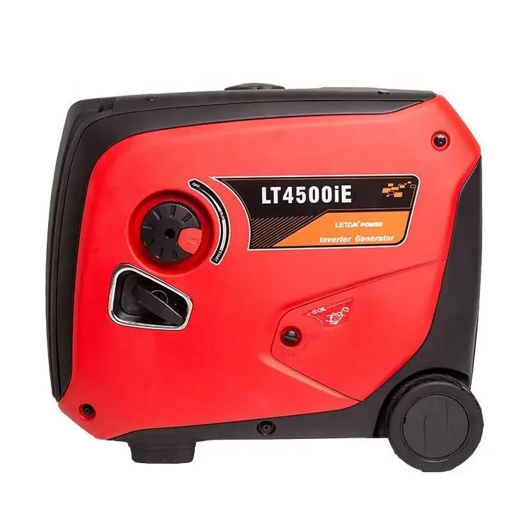 Super silent Mini 4000w gasoline generator portable gasoline digital inverter generator with practical handle