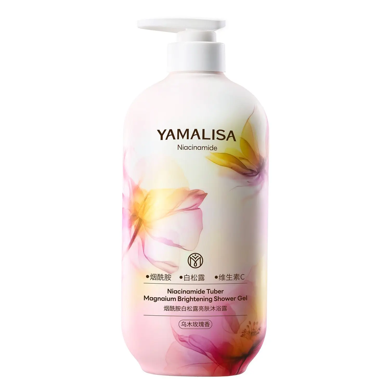 Oud Rose Niacinamide Scented Body Wash - Oil Control, Moisturizing, Brightening, Skin-Smoothing, Long-Lasting Fragrance