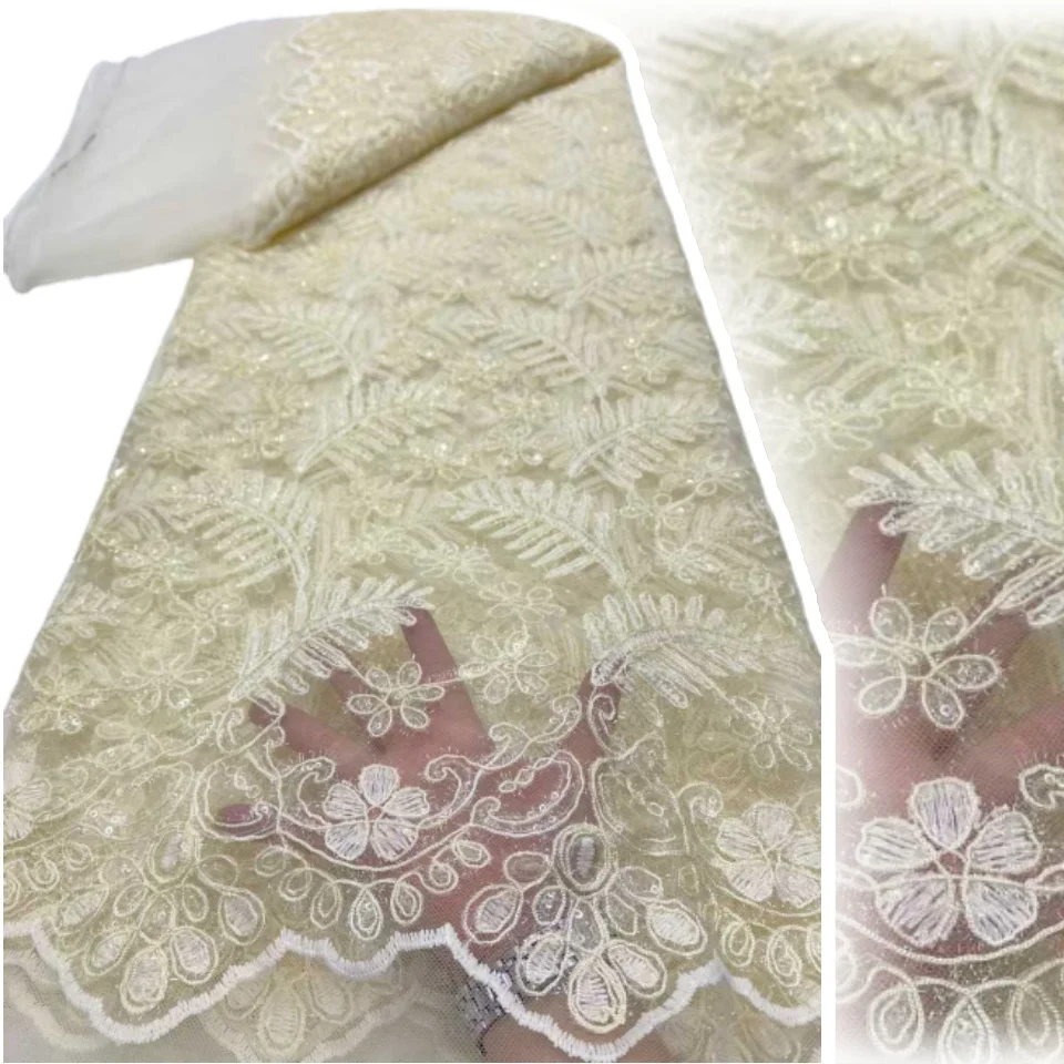 peach-african-beaded-tulle-lace-fabric-2026-high-quality-nigerian-sequin-lace-fabric-ideal-for-party-dresses-and-wedding-2555