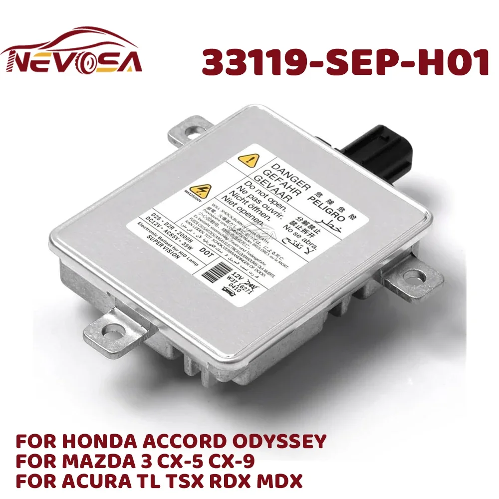 

Xenon HID Ballast For Acura TL TSX RDX MDX Honda Accord Odyssey Mazda 3 CX-5 CX-9 Control Unit Assembly Module W3T19371 W3T13072