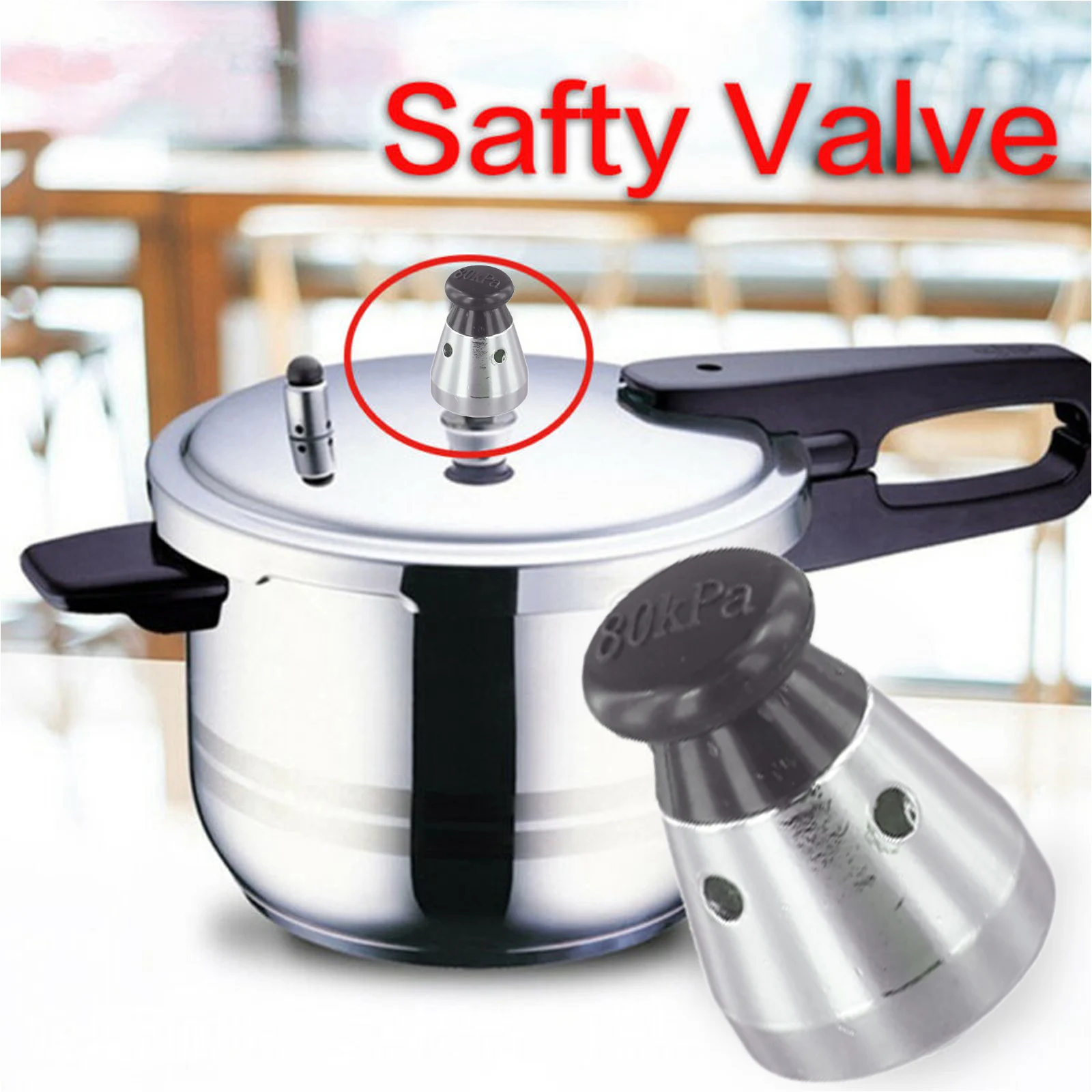 1pcs Safty Valves Compressor Valves High Pressure Cooker Universal Aluminium Alloy Safety Cooking Appliances Accessories