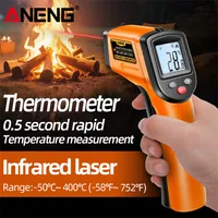 ANENG TH201 Infrared Thermometer LCD Hygrometer Non-Contact Pyrometer Imager Hygrometer IR Termometro High sensitivity Tester
