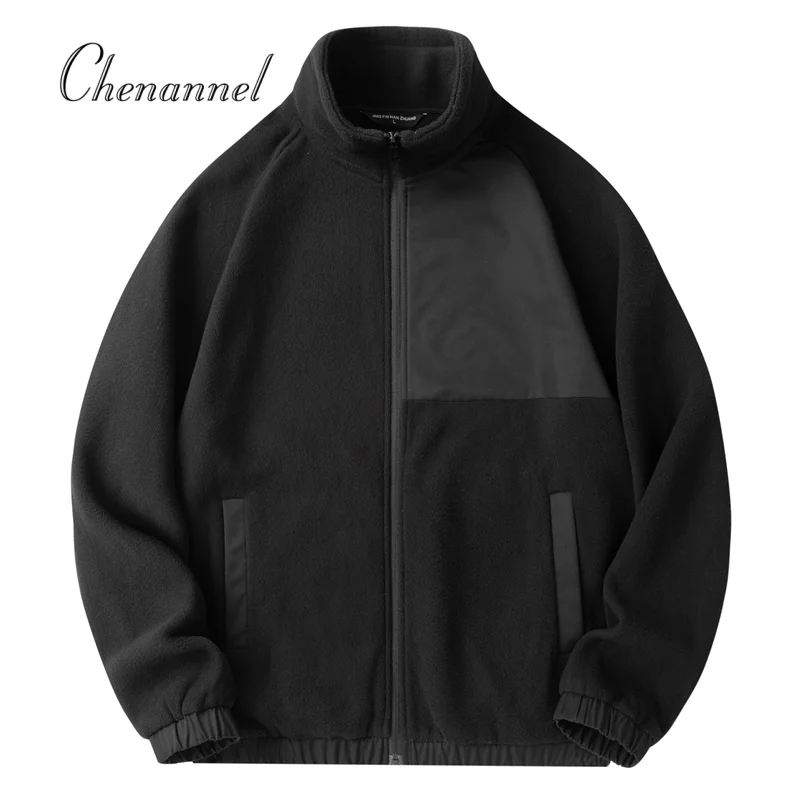 

Осенние и зимние куртки в стиле ретро, мужская спортивная одежда, кардиганы, модная корейская уличная одежда, уличная одежда на молнии, топы