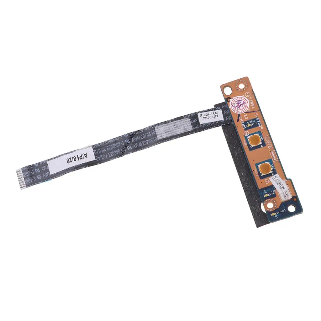 Power Switch Button Board with Cable Replacement Accessory for Lenovo G470 G475 Laptop ON OFF Function