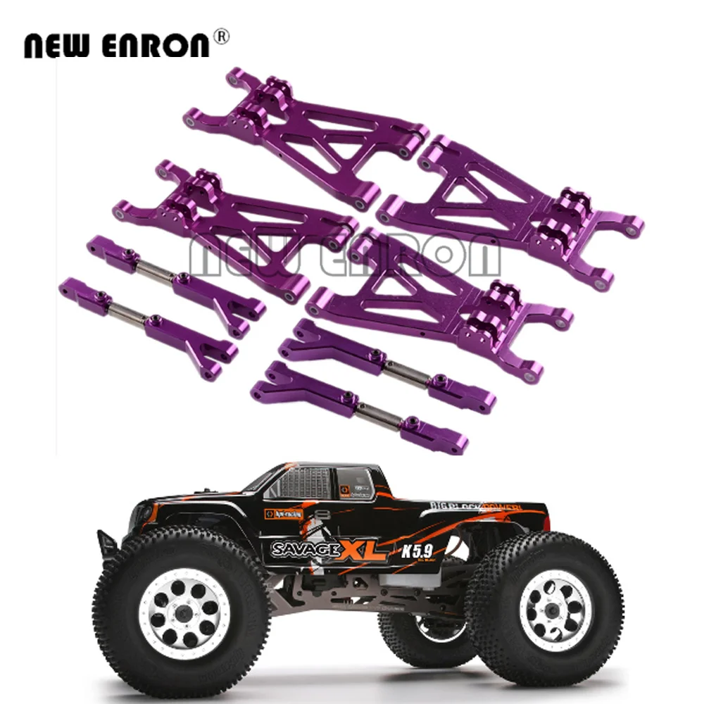 8Pc/Set Alloy Front Rear Upper Lower Complete Suspension Arm 85238 For RC Car HPI Savage 21 25 SS X 3.5 4.1 4.6 5.9 XL Flux 2350