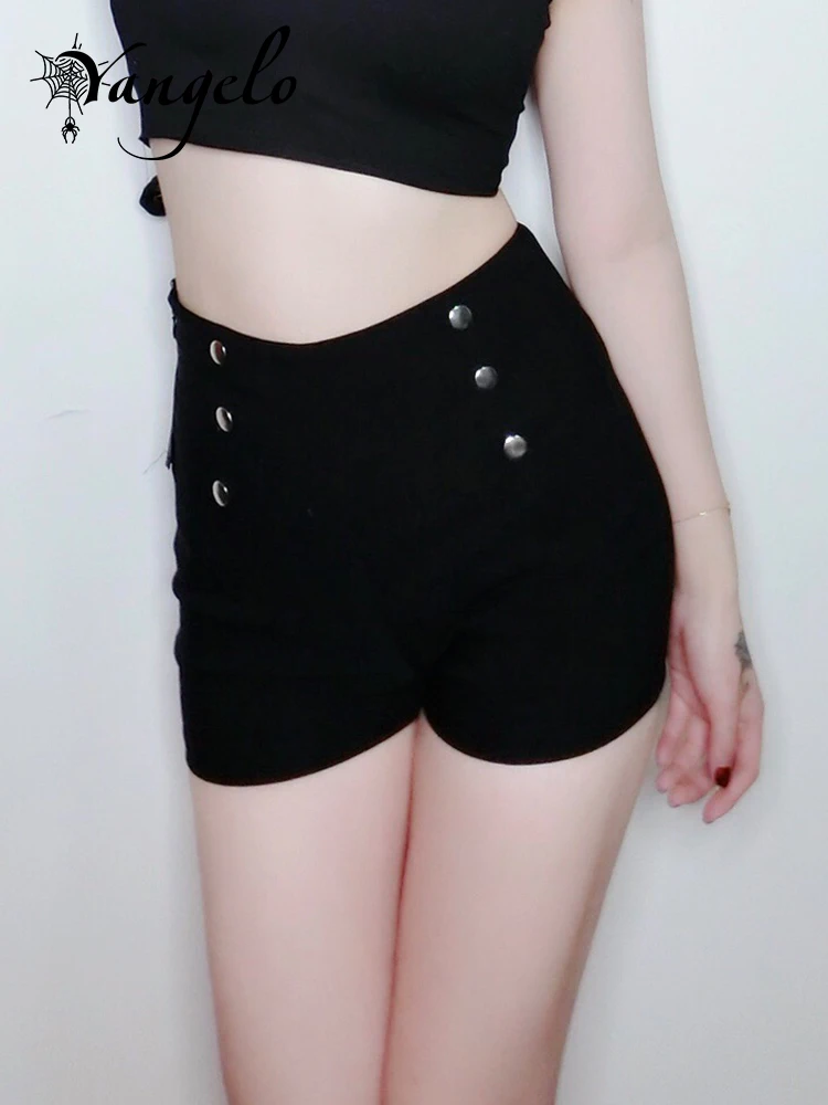 

Summer Fashion Sexy Women Slim High Waist Shorts Hot Shorts Casual Solid Skinny Side Zipper Button Tumblr Hipster Shorts