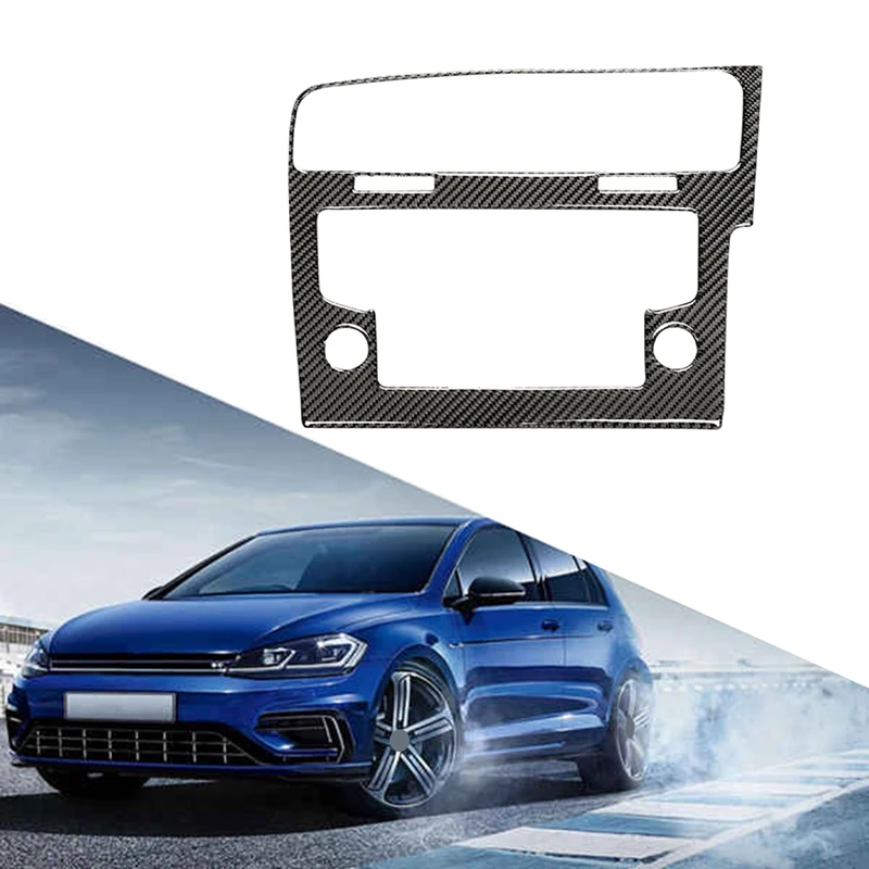 8 Inch Carbon Fiber Stripes Frame Panel Decorative Frame Upgraded Panel Frame For Volkswagen Golf 7 Mk7 Golf 7.5 Mk7.5