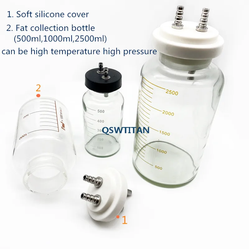 Liposuction Fat Collection Autoclavable Canister for Cosmetic Beauty Equipment Liposuction Tools Bottles