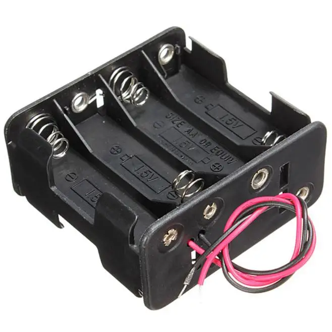 18650 Batteries With Black Aa Case Battery 2a 1pc Box Wire 8 Clip Holder 12v Battery Charger Battery Chargers 1224