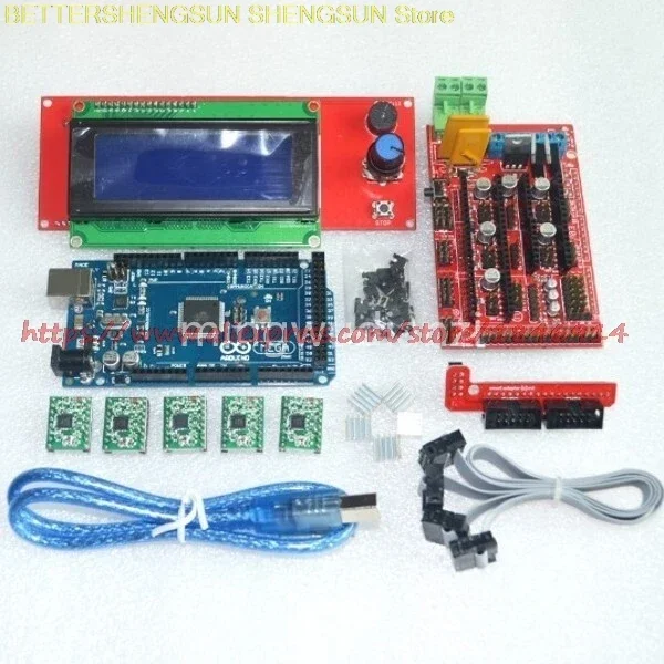 3D printer Kit  2004LCD MEGA2560 R3 RAMPS1.4