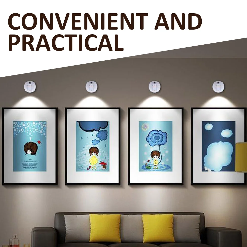 

2Pcs LED Spotlights Safe Durable Convenient USB Charging Indoor Lamp Decorative Lighting LED Spotlight Indoor Spot Light