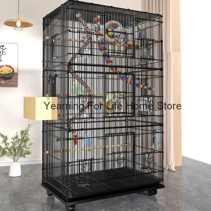 Parrot Metal Bird Cage Perches Accessories Lovebird Pigeons Bird House Outdoor Parakeet Maisons Et Habitats Outdoor Garden Hut