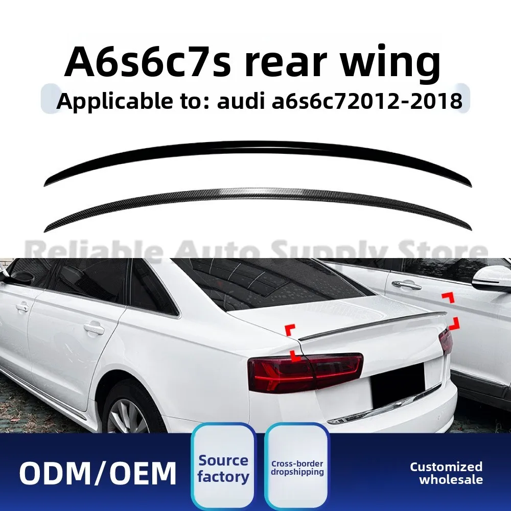 

For Audi A6 S6 C7 2012-2018 Stylish Rear Roof Spoiler Lip Wing Body Kit Upgrade