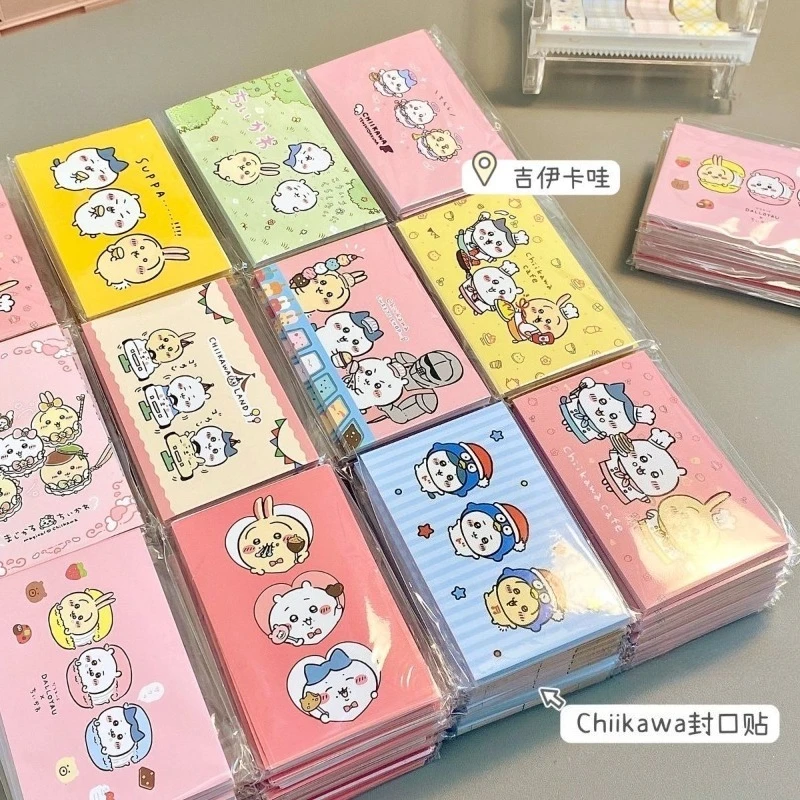 Anime Chiikawa Sealing Stickers Strong Adhesive Clear Assorted Patterns Decorative Labels for Gift Wrapping Package Decoration