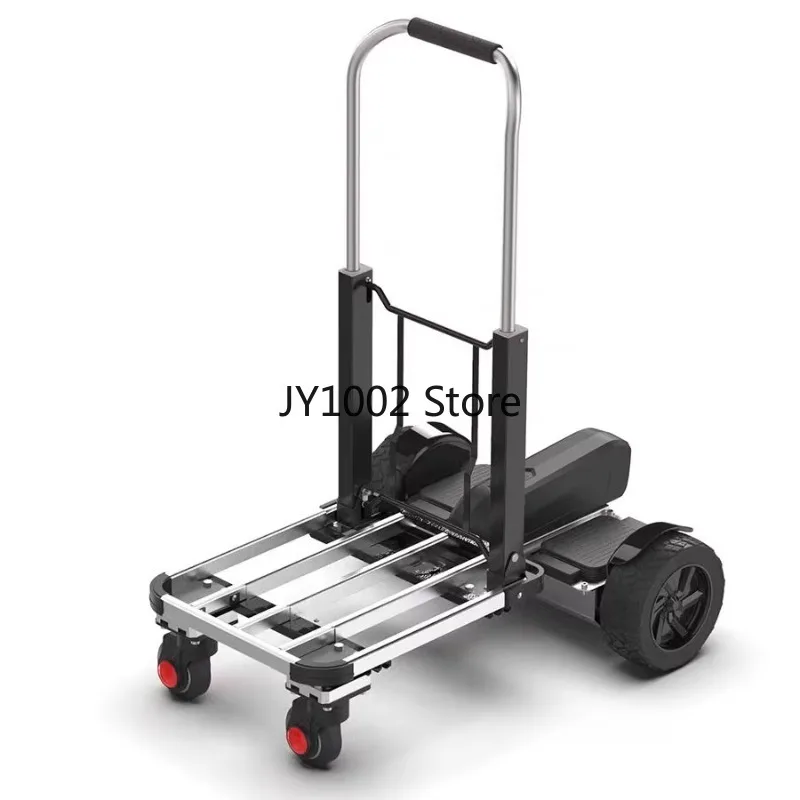 130kg Lithium Battery Type Electric Hand Trolley for Logistics Warehousing Material Handling Foldable Hand Trolley view 5